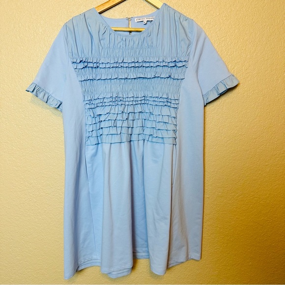 English Factory Mixed Media Ruffle Detail Dress Size Medium - Picture 5 of 10